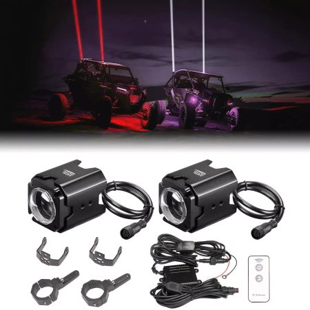 Светодиодные фары Whipless Whip Lights Laser RGB для Polaris RZR 1000 XP